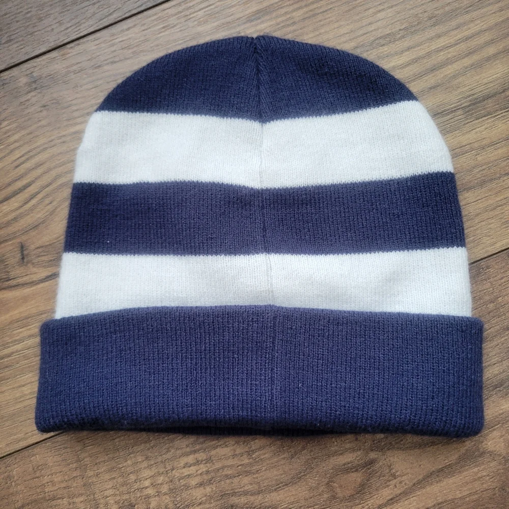 Nike Navy And White Kids Unisex Taboggan Beanie Hat